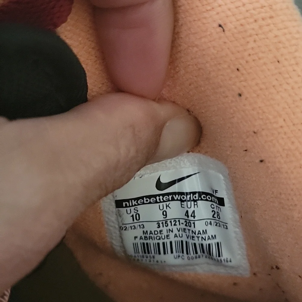 Nike Air Force 1 High '07 Ale Brown/Noble Red/Denim Leather Sneaker - Picture 7 of 9